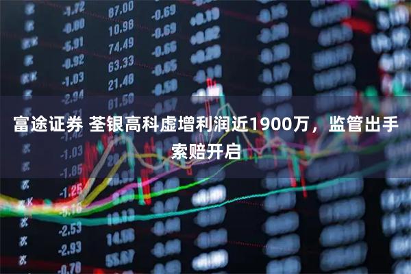 富途证券 荃银高科虚增利润近1900万，监管出手索赔开启